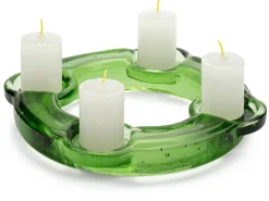 Adventskranz Thüringer Waldglas