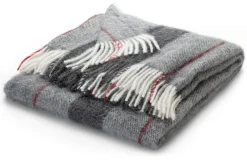 Alpakadecke Grautöne