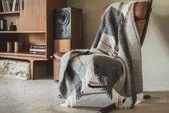 Alpakadecke Grautöne