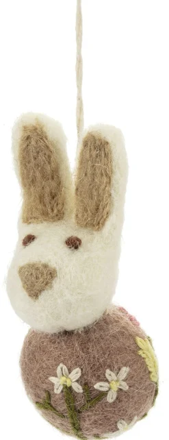 Anhänger Osterhase Filz bestickt