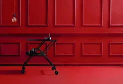 Arbeits- und Serviertisch Plico, rollbar