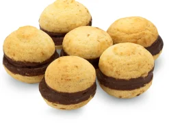 Baci di Dama Zitronenkekse mit Schokolade