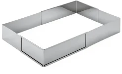 Backrahmen eckig Edelstahl