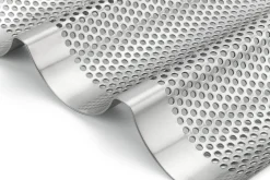 Baguette-Backblech Edelstahl perforiert