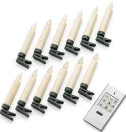 Baumkerzen elektrisch recycelter Kunststoff