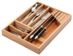 Besteck- und Messereinsatz Buchenholz