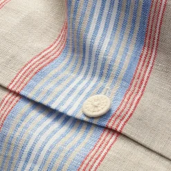 Bettbezug Leinen gestreift