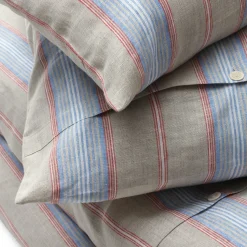 Bettbezug Leinen gestreift