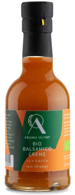 Bio-Balsamico-Creme mit Orange