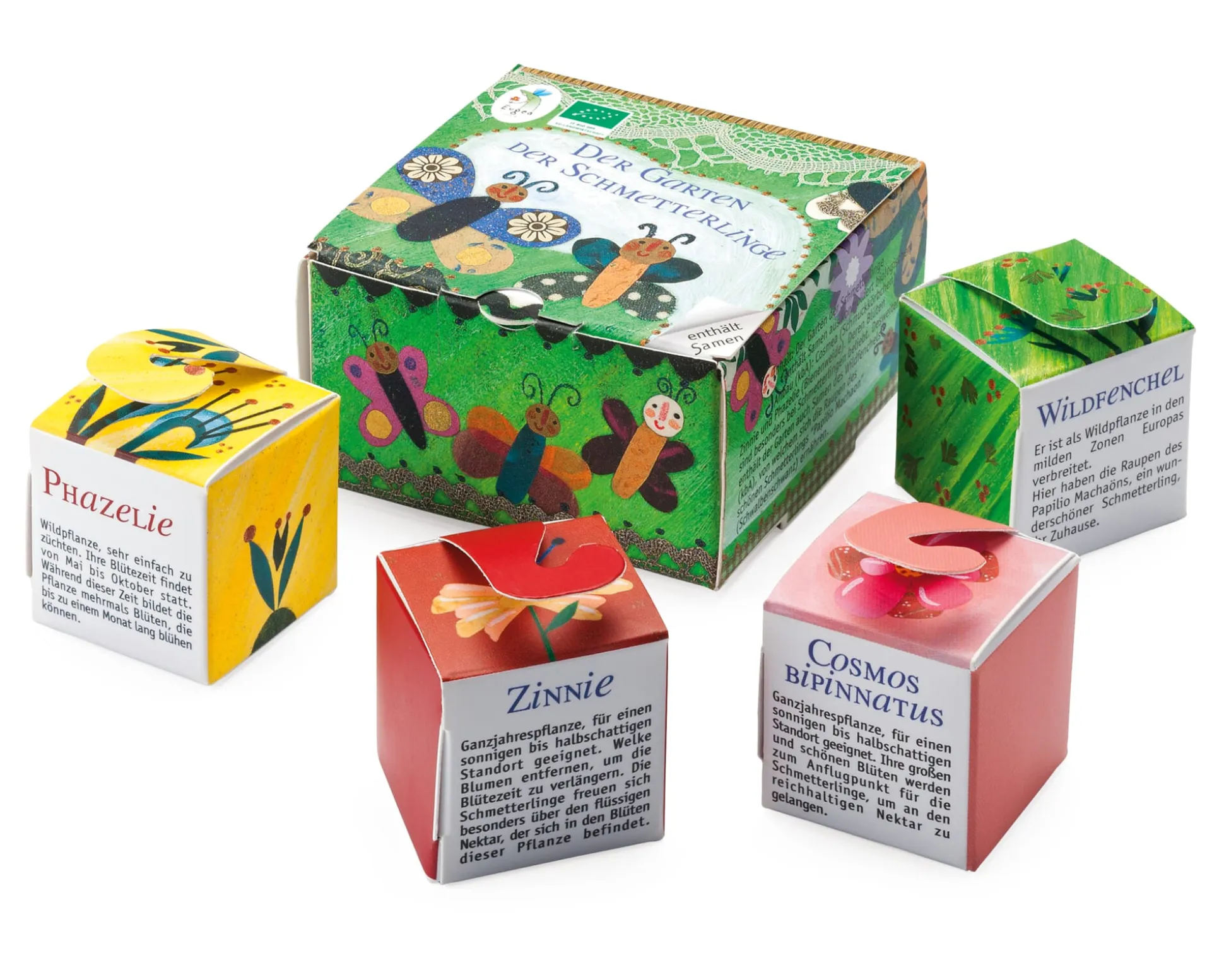 Bio-Blumensamen Samenwürfel für Schmetterlinge