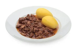 Bio-Bratengulasch mit Fleisch vom Angus-Weiderind