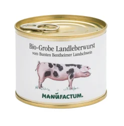 Bio-Grobe Leberwurst vom Bunten Bentheimer Landschwein