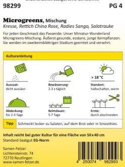 Bio-Saatgut Microgreens