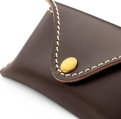 Brillenetui Rindleder, dunkelbraun