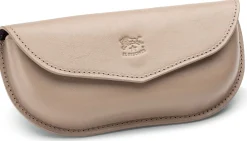 Brillenetui Rindleder, taupe