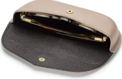 Brillenetui Rindleder, taupe