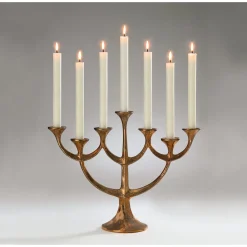 Bronzeleuchter 7-flammig