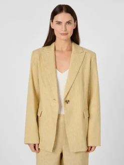 Damenblazer Leinenmix