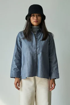 Damenbluse Chambray