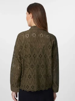 Damenbluse Lochspitze