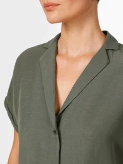 Damenbluse Reverskragen