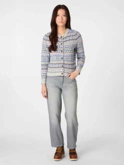 Damen-Cardigan gemustert