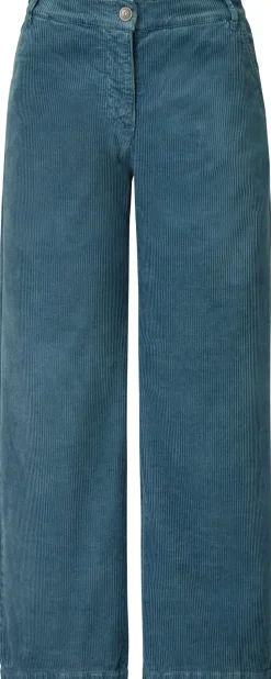 Damen-Cordhose weites Bein