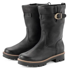 Damenhalbstiefel Rindleder gefüttert