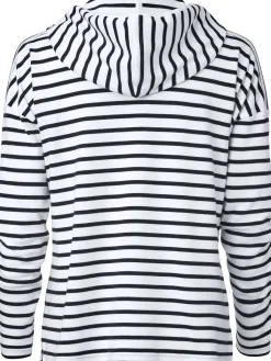 Damen-Hoodie gestreift