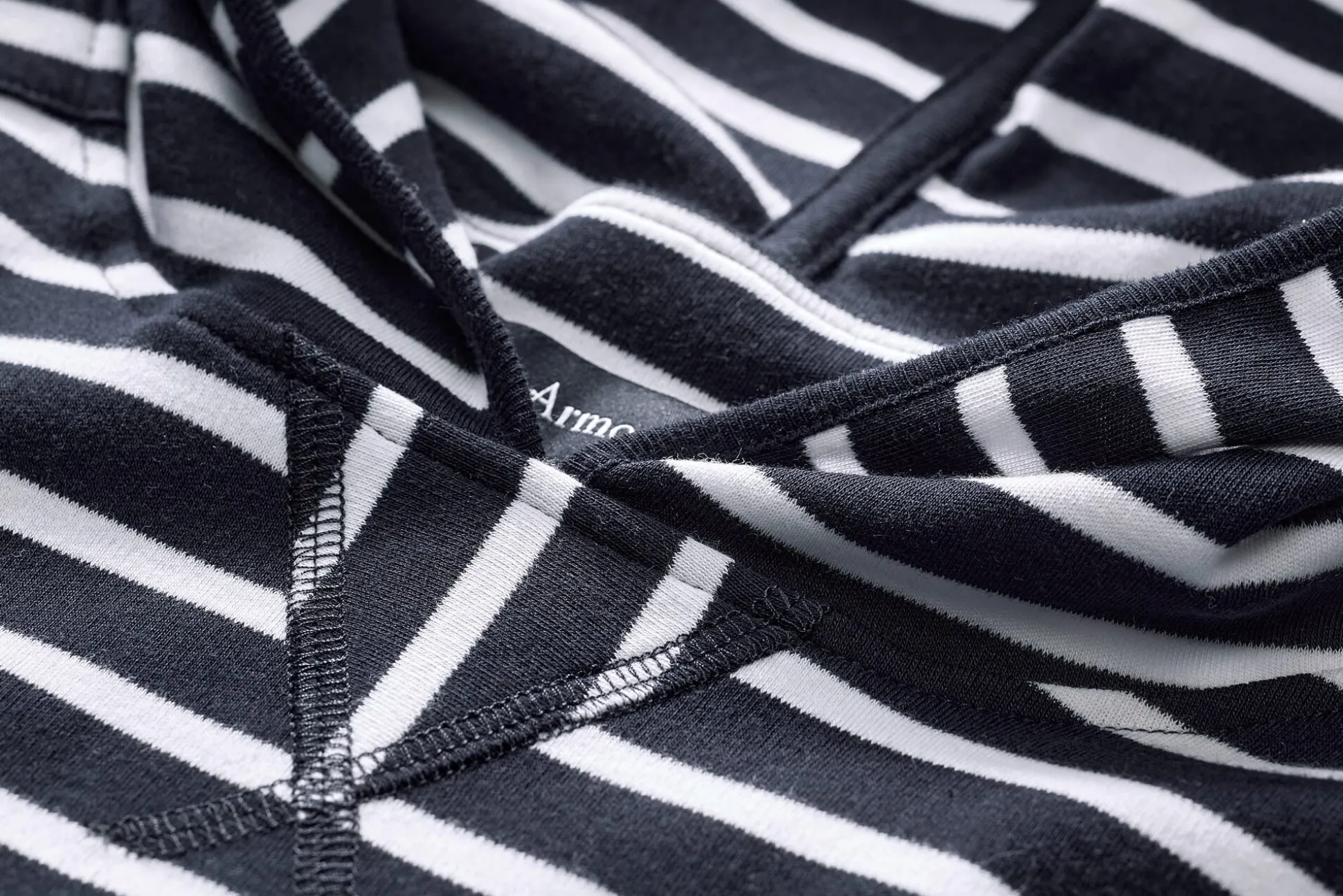 Damen-Hoodie gestreift