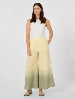 Damenhose Leinen Batik