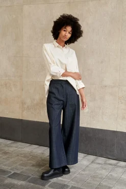 Damenhose weites Bein