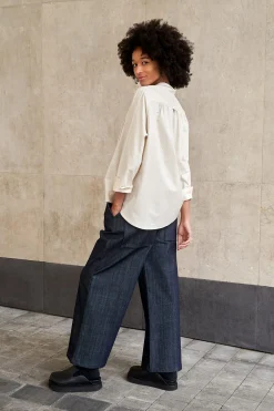 Damenhose weites Bein