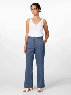 Damenhose weites Bein