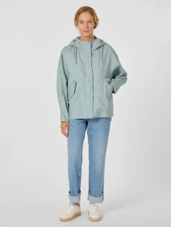 Damenjacke Leinen mit Kapuze