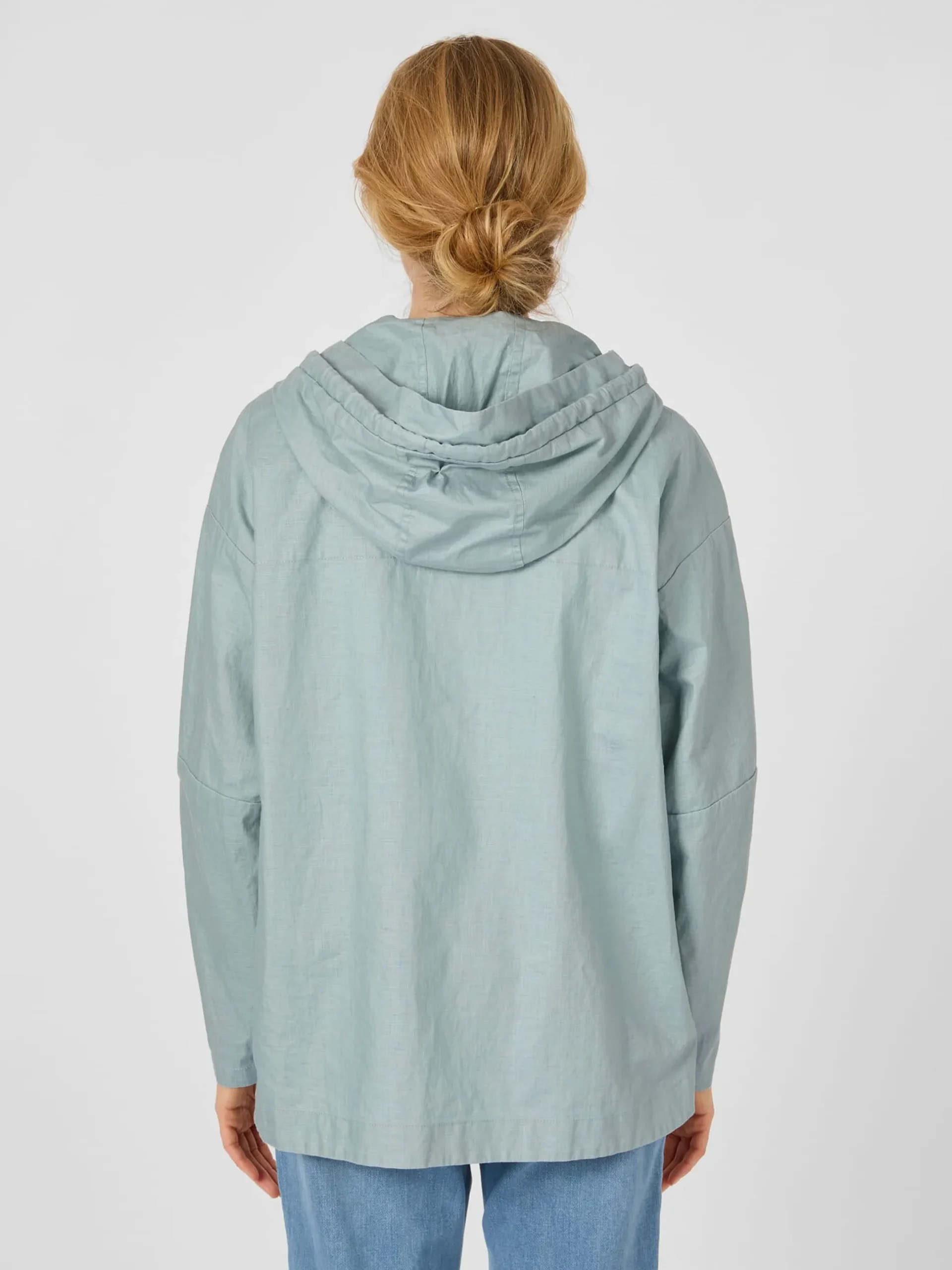 Damenjacke Leinen mit Kapuze