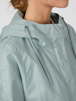 Damenjacke Leinen mit Kapuze