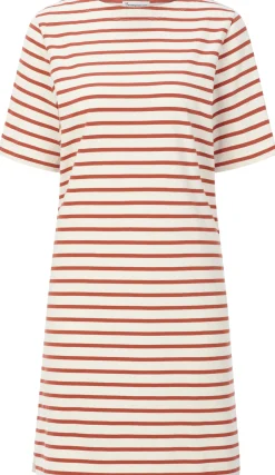 Damen-Jerseykleid gestreift