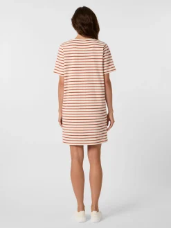 Damen-Jerseykleid gestreift