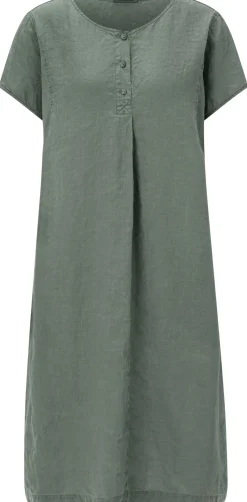 Damenkleid Hanf Kurzarm