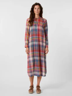 Damenkleid lang kariert