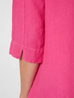 Damenkleid Leinen Batik