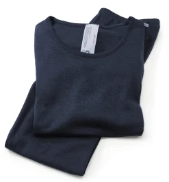 Damen-Langarmshirt Wolle-Seide