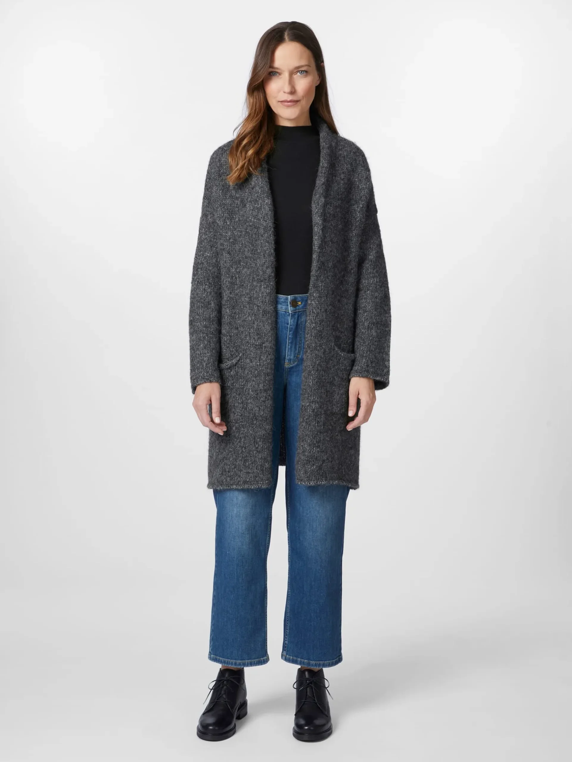 Damen-Langstrickjacke