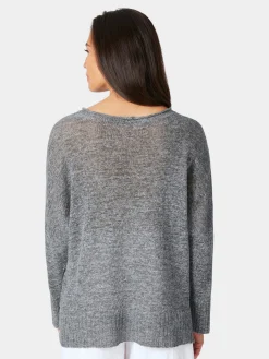 Damen-Leinenpullover