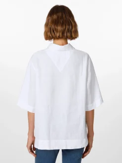 Damen-Leinenschlupfbluse