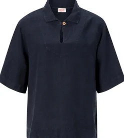 Damen-Leinenschlupfbluse