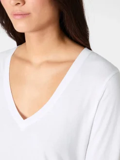 Damen-Longsleeve V-Ausschnitt