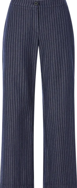 Damen-Marlenehose Nadelstreifen