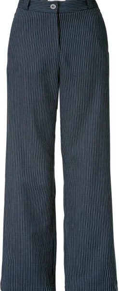 Damen-Marlenehose Nadelstreifen